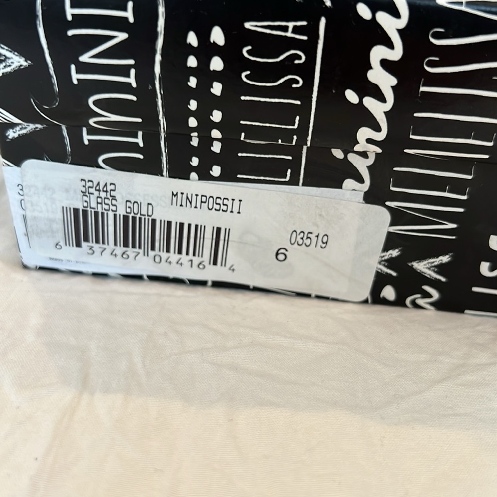 Mini Melissa Clear Sandals with Rainbow and Star Accents New In Box - Picture 2 of 6